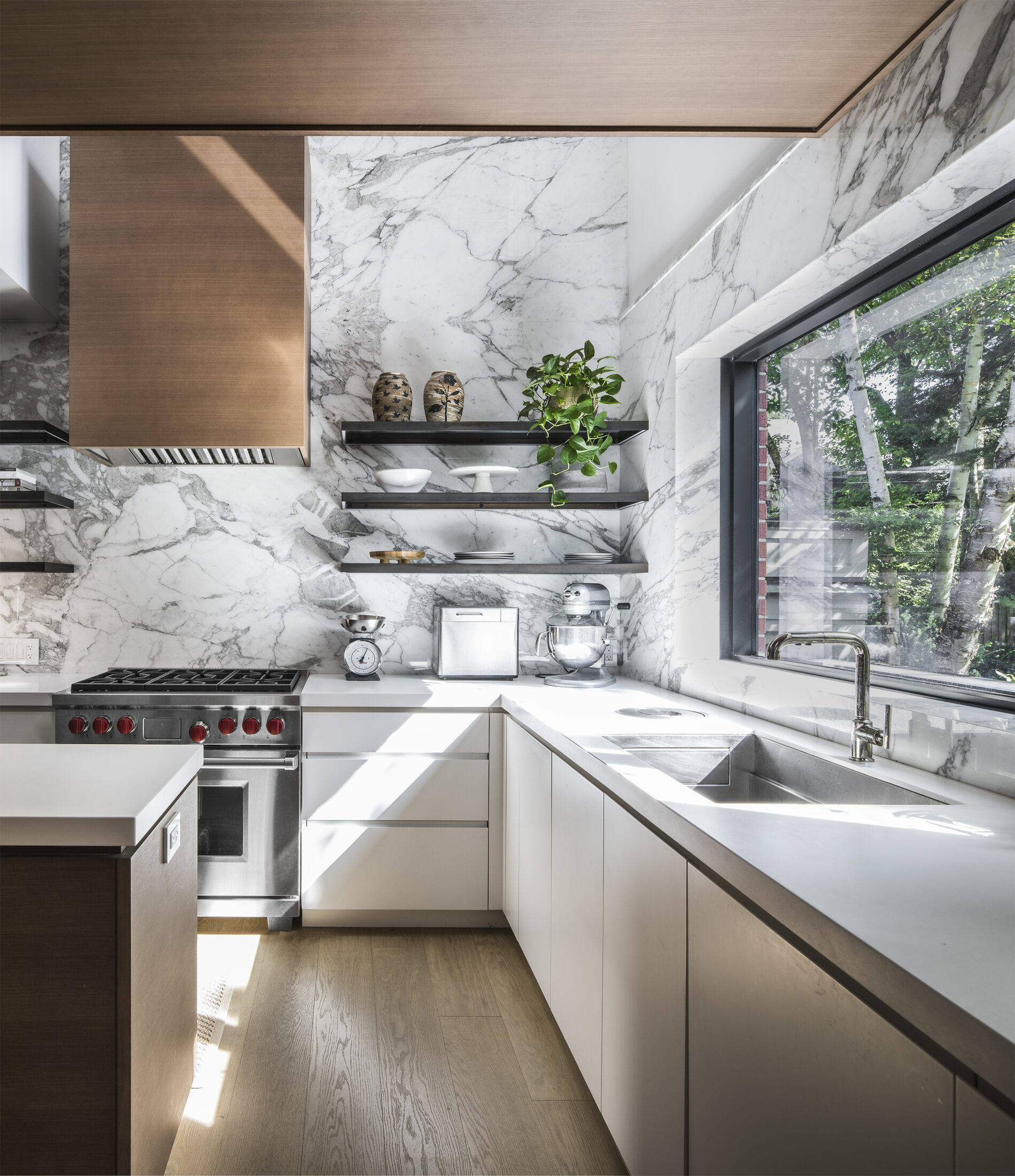 Completed residential kitchen by Cornerbrook Construction