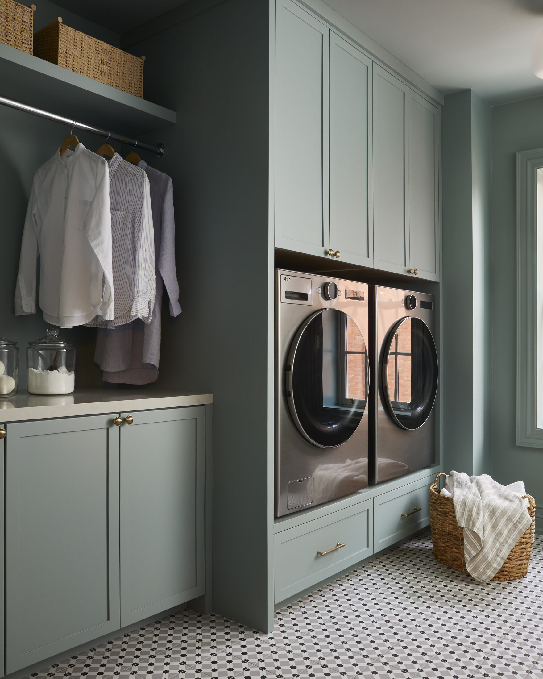 Custom laundry and mudroom